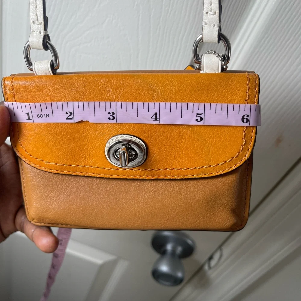 Coach Crossbody Bag in Yellow and Brown - Picture 7 of 7